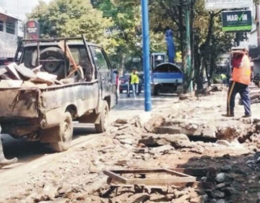 Trotoar Jalan Panglima Sudirman Pati Dibongkar, Akan Direhab Seperti Malioboro